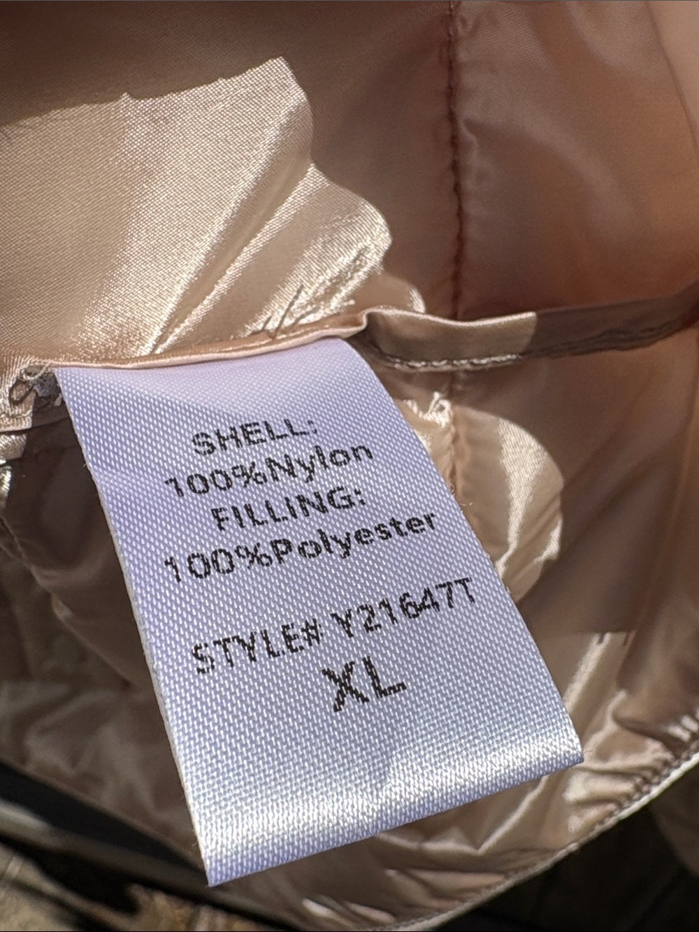 Pomander Place XL cream color nylon puffer. NWT!! - Picture 6 of 6